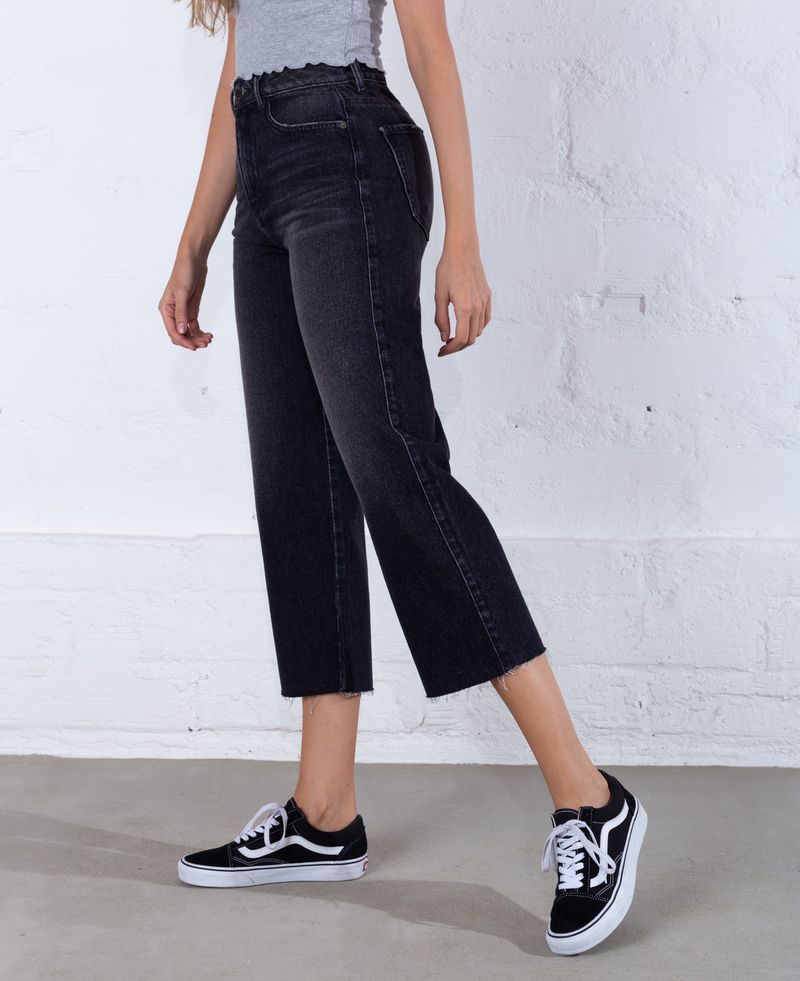 Jeans negro best sale mujer tiro alto
