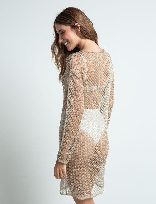 Vestido corto en malla