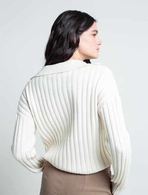 Camisa tejida manga larga