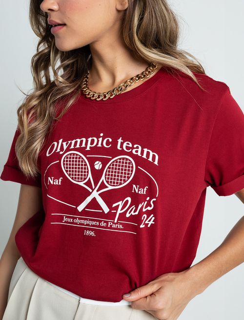Camiseta estampada en frente