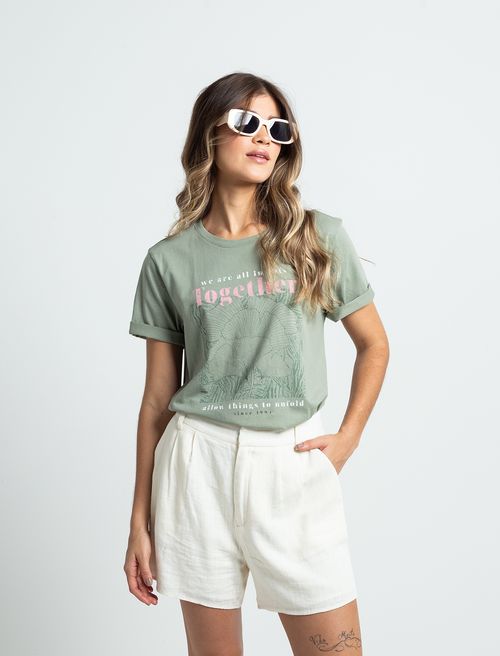 Camiseta estampada en frente