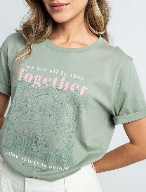 Camiseta estampada en frente