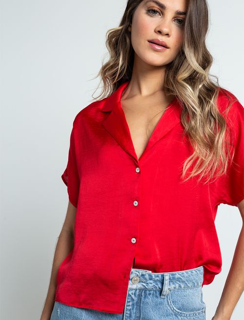 Camisa de diseño abierto