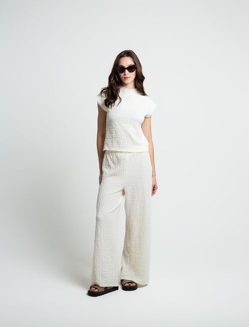 Pantalón de tela fluida