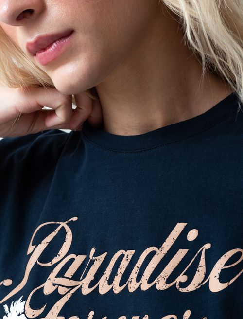 Camiseta básica estampada en frente