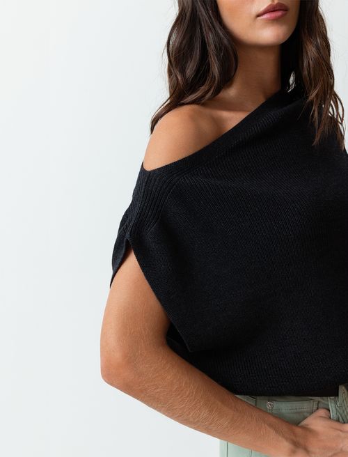 Camisa tejida manga corta