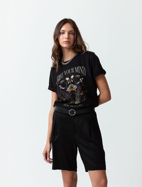 Camiseta básica manga corta