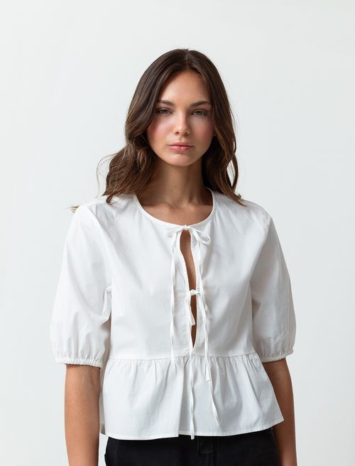 Camisa de corte con bolero