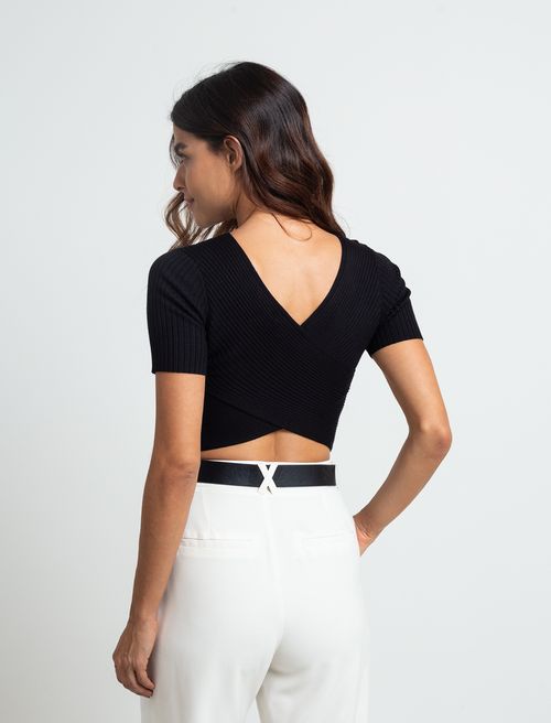 Camiseta tejida ajustada
