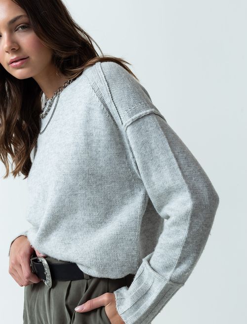 Buzo tejido de diseño cerrado