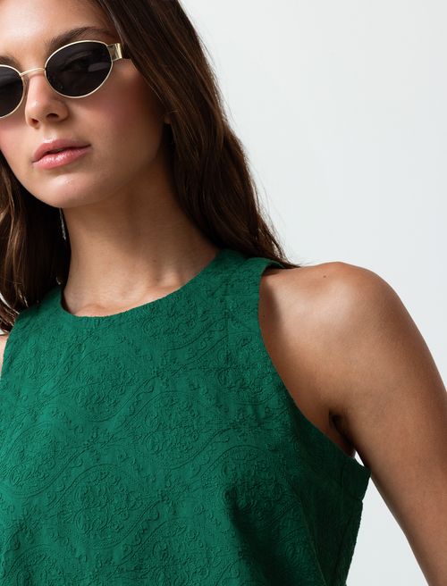 Camisa de tela con textura