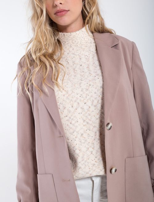 Blazer con cuello de solapas