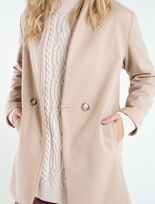 Chaqueta tipo blazer con bolsillos