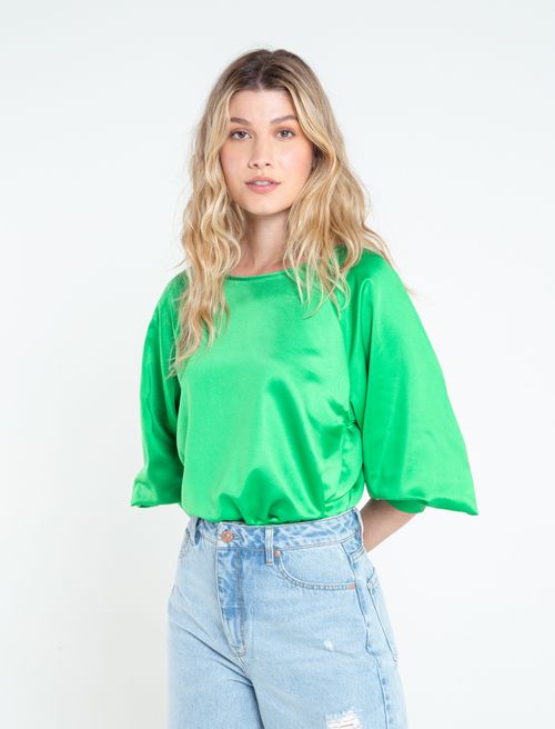Camisa manga larga con tira ajustable