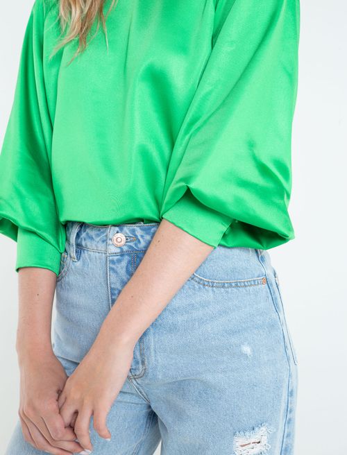 Camisa manga larga con tira ajustable
