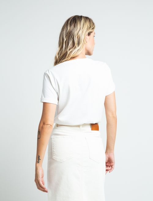 Camiseta básica estampada