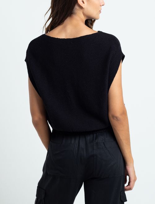 Camisa tejida manga sisa