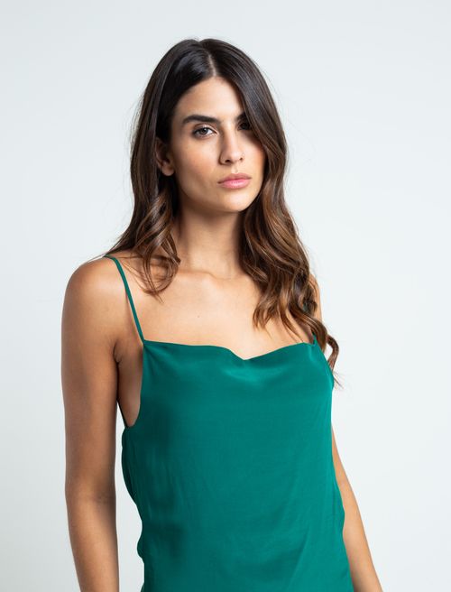 Vestido largo de tiras