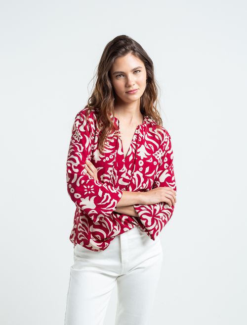 Camisa clásica estampada