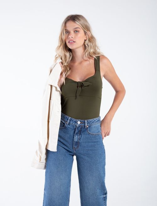 Body de tiras con moño en frente