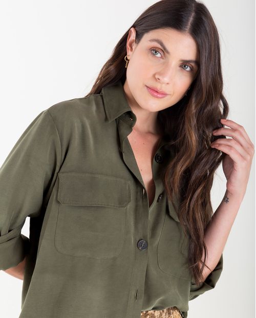 Camisa clásica silueta holgada