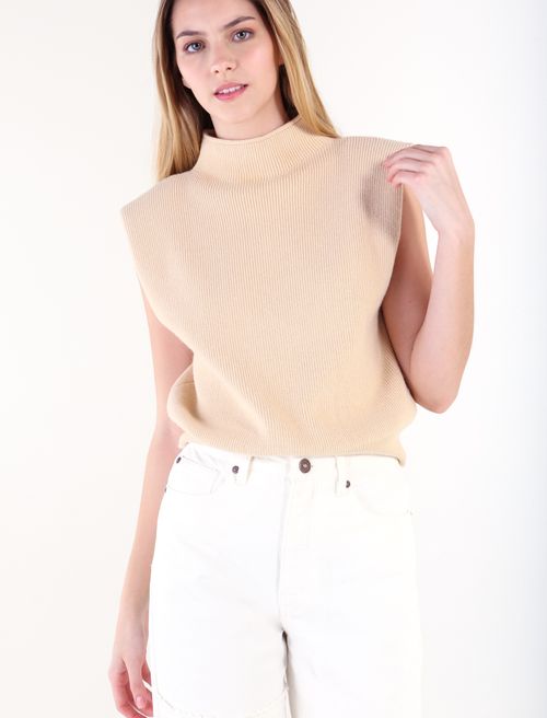 Tejido con cuello alto