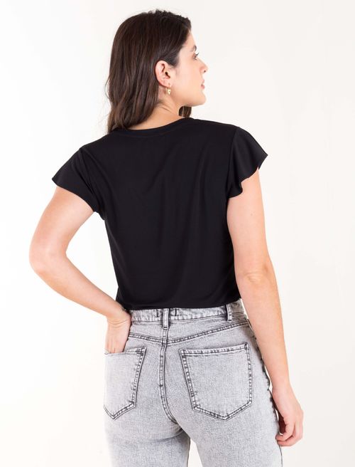 Camiseta con bolero en manga