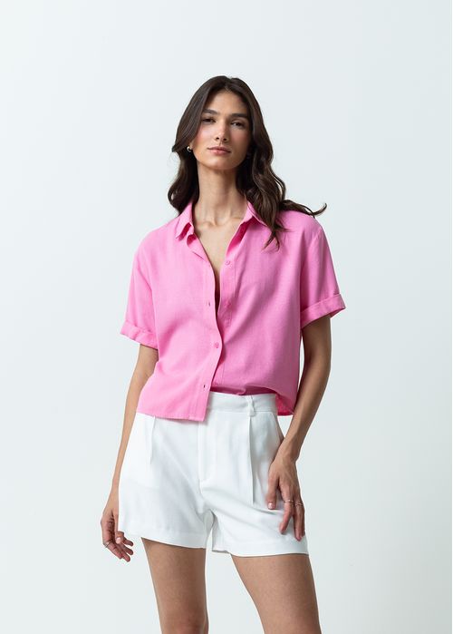 Camisa manga corta con guardapolvo