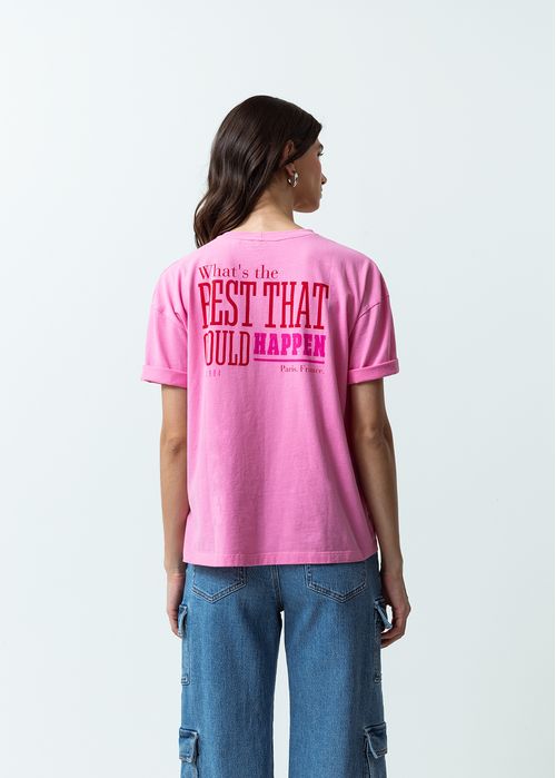 Camiseta estampada en posterior
