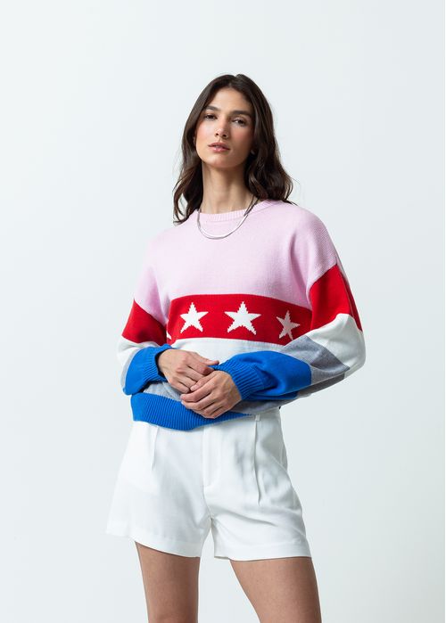 Buzo tejido multicolor