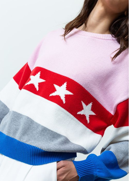 Buzo tejido multicolor