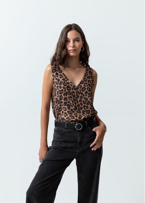 Camisa de animal print
