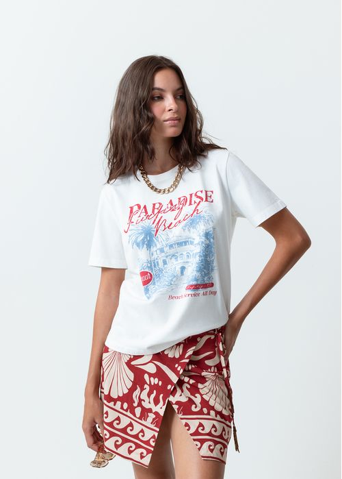 Camiseta estampada en frente