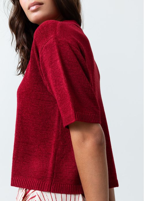 Camisa tejida manga corta