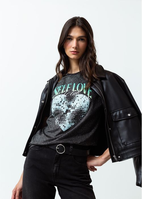 Camiseta estampada en frente