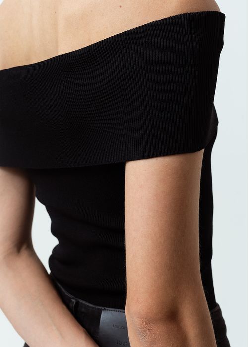 Camisa tejida strapless