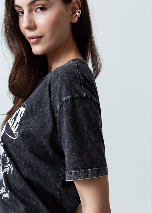 Camiseta básica estampada
