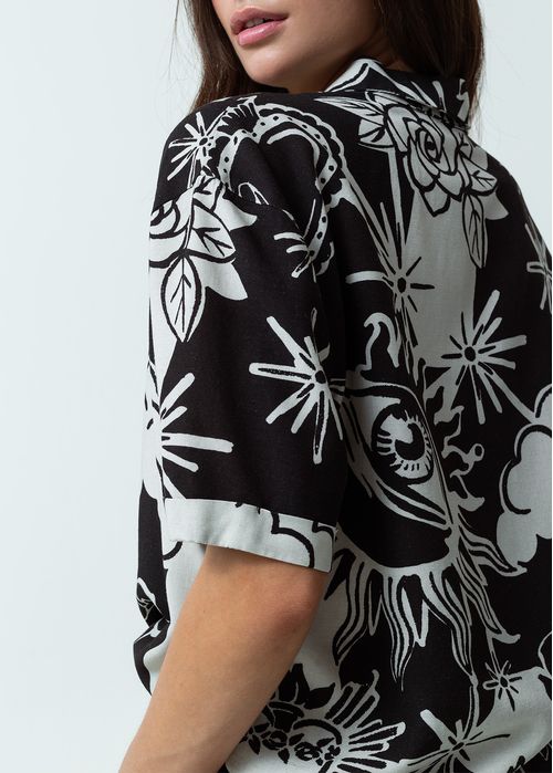 Camisa manga corta estampada