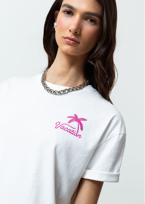 Camiseta estampada en posterior