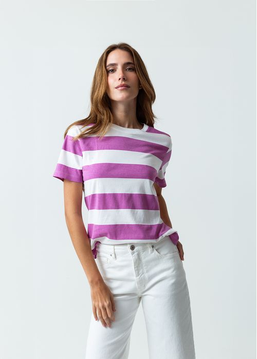 Camiseta básica a rayas