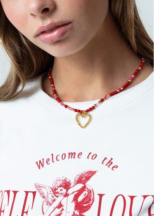 Collar con piedras de colores