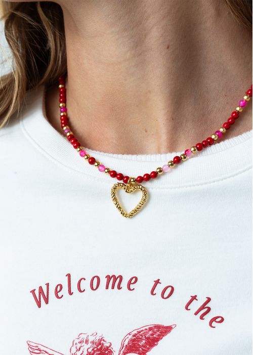 Collar con piedras de colores