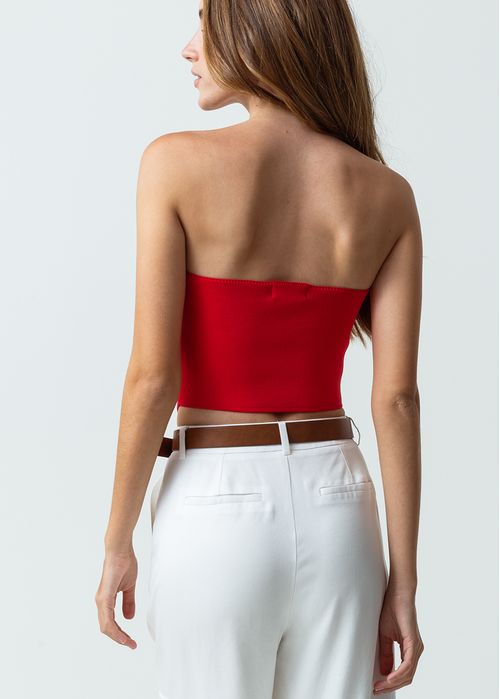 Crop top strapless