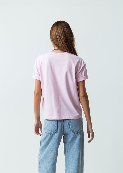 Camiseta básica estampada