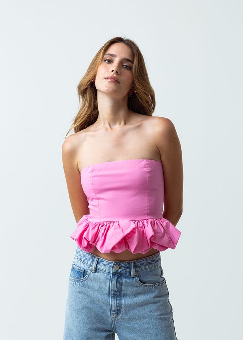 Camisa con corte tipo globo