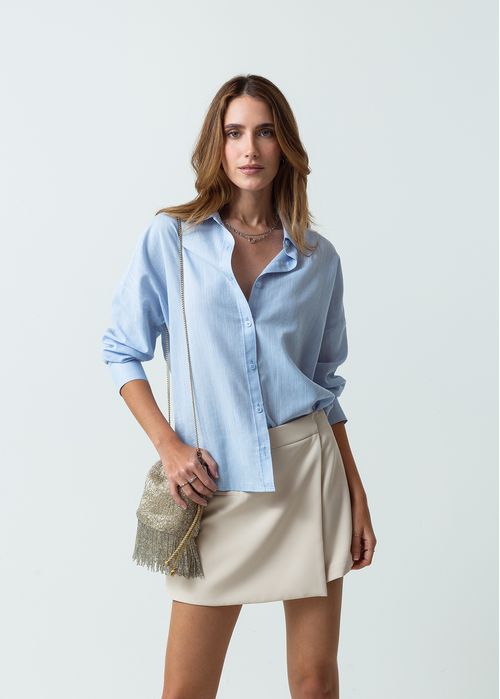 Camisa de diseño abierto