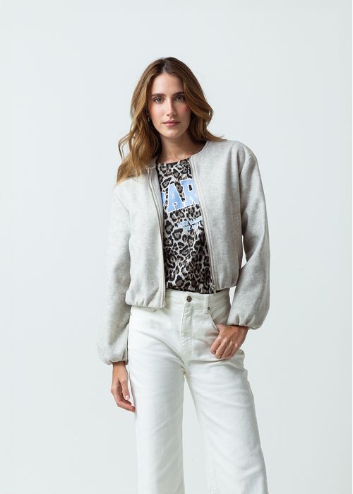 Chaqueta de largo pretinero