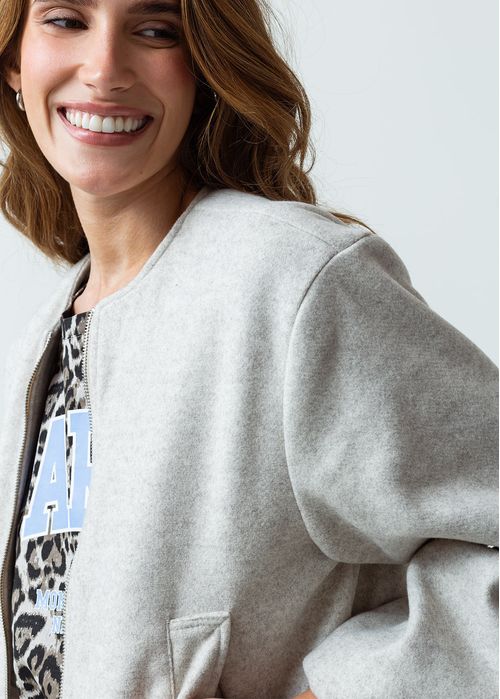 Chaqueta de largo pretinero