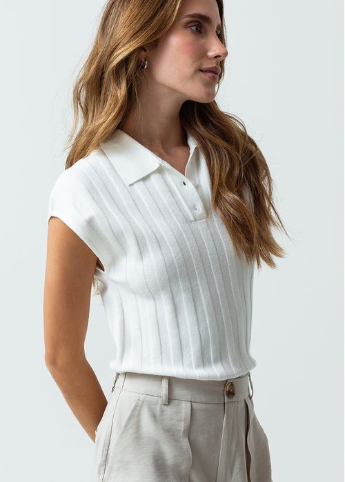 Camisa tejida manga sisa
