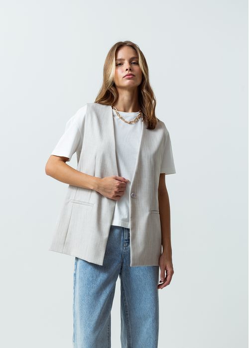 Chaleco de diseño abierto